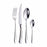 Home Tableware Cutlery Set Golden Cutlery Stainless Steel Dinnerware Set Silverware Cutlery Complete Fork Spoons Knives Set