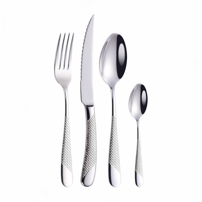 Home Tableware Cutlery Set Golden Cutlery Stainless Steel Dinnerware Set Silverware Cutlery Complete Fork Spoons Knives Set