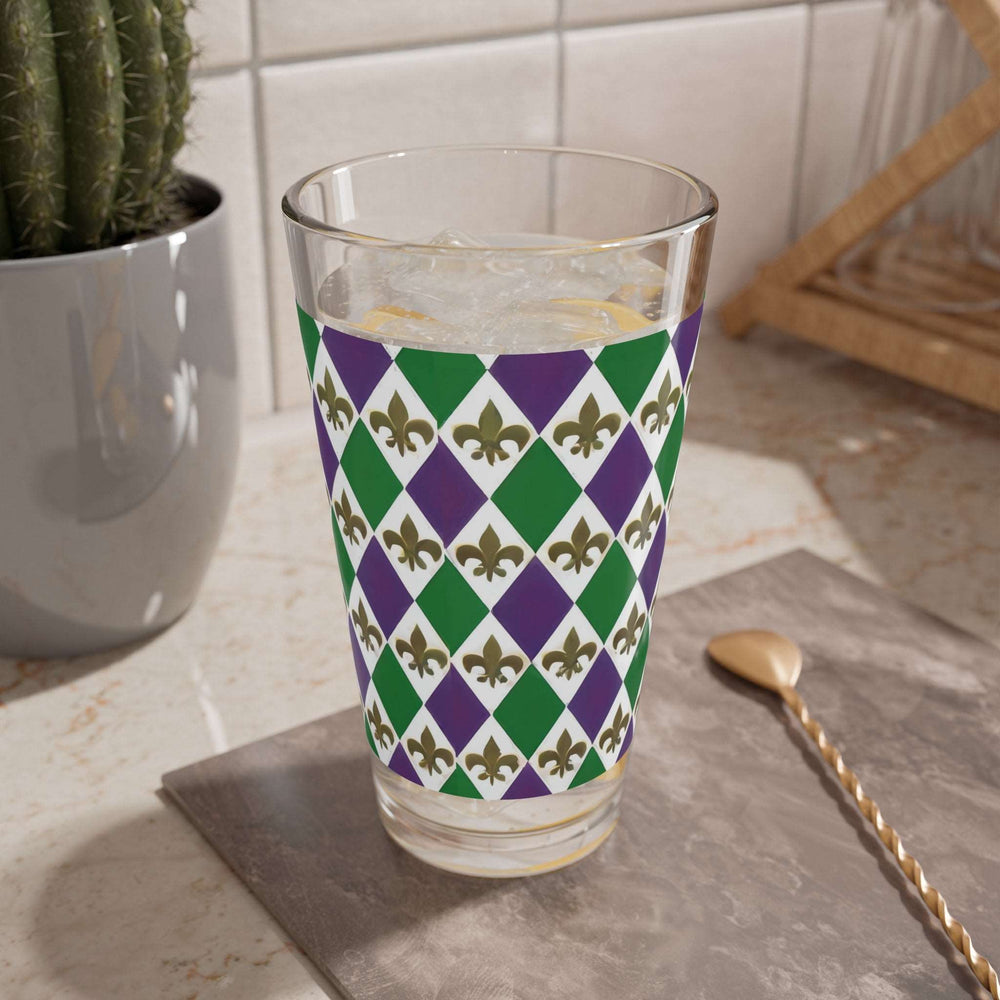 Fleur De Lis Mixing Glass, 16oz