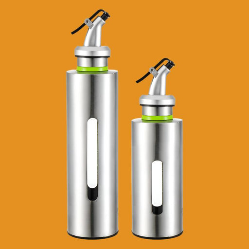 304 Stainless Steel Oil Pot Kitchen Household Size Anti-Leakage Control Oil Pot Seasoning Sauce Sesame Oil Small Vinegar Bottle Pot