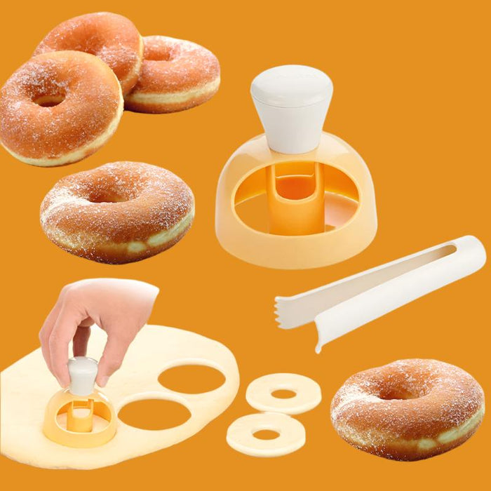 Creative DIY Donut Mold Cake Decorating Tools Plastic Desserts Bread Cutter Maker Baking Supplies Kitchen Tools