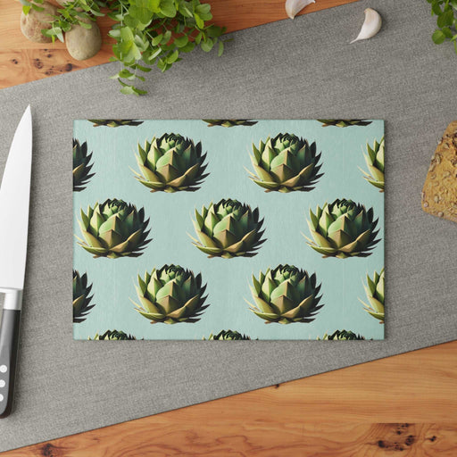 Artichoke Glass Cutting Board