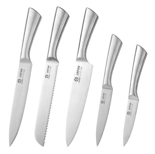 Hollow Handle Chef's Knife Five-piece Kitchen Knife Set Stainless Steel Kitchen Knife Sharp Slicing Knife Fruit Bread Knife