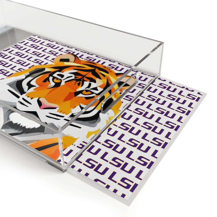 Mike The Tiger Acrylic Serving Tray Cajun Culinary Company