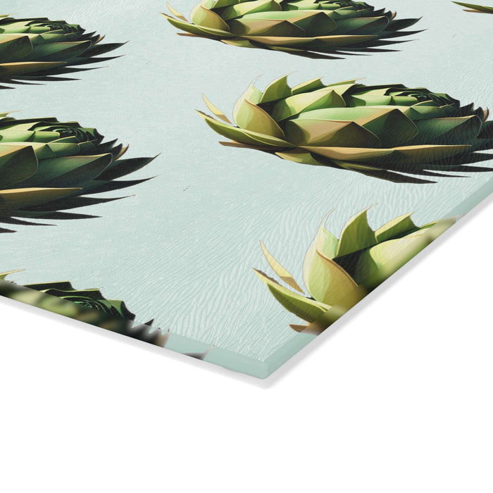 Artichoke Glass Cutting Board