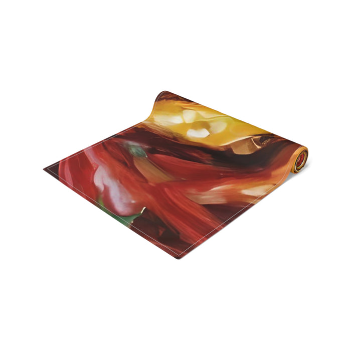 Cajun Peppers Table Runner (Cotton, Poly) Cajun Culinary Company