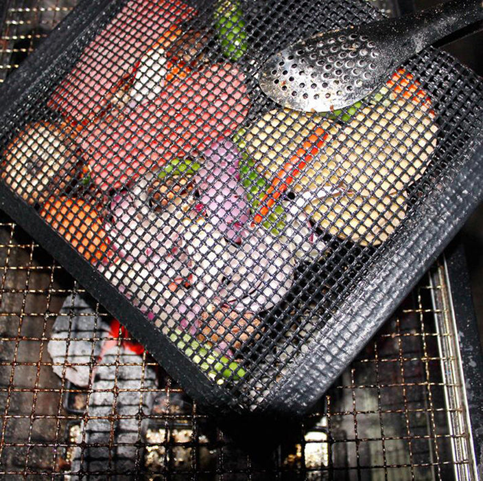 Non-stick Mesh Grilling Bag Reusable BBQ Fruit And Vegetable Meat Storage Bag Barbecue Heat Resistant Bags