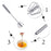 Semi-automatic Mixer Egg Beater Manual Self Turning Stainless Steel Whisk Hand Blender Egg Cream Stirring Kitchen Tools