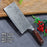 Wooden Handle Kitchen Butcher Cleaver Chef Knife 9cr18 Layers Damascus Carbon Steel