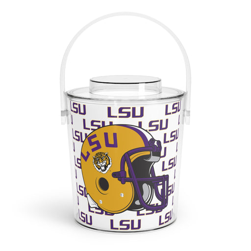 LSU Tiger's Ice Bucket with Tongs