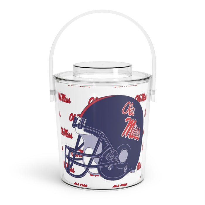 Ole Miss Ice Bucket with Tongs