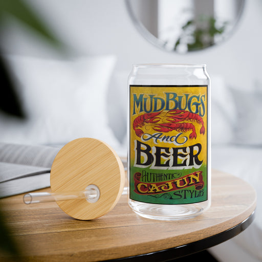 Mudbugs & Beer Sipper Glass, 16oz