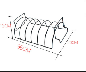 ONEUP Non-Stick Rib Shelf BBQ Stand Barbecue Roast Rack Stainless Steel Grilling BBQ Chicken Beef Ribs Rack Grilling baske