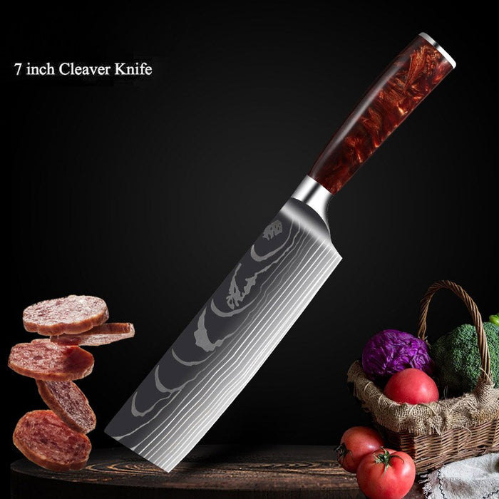 Kitchen Knives Professional Chef Knives Kitchen Knife Japanese 5CR15 440C High Carbon Stainless Steel Pattern Knife