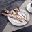 Gold Tableware Set Stainless Steel Cutlery Set 4 Gold Knife Cutlery Cutlery Gold Silver Knife Dinner Package European Style