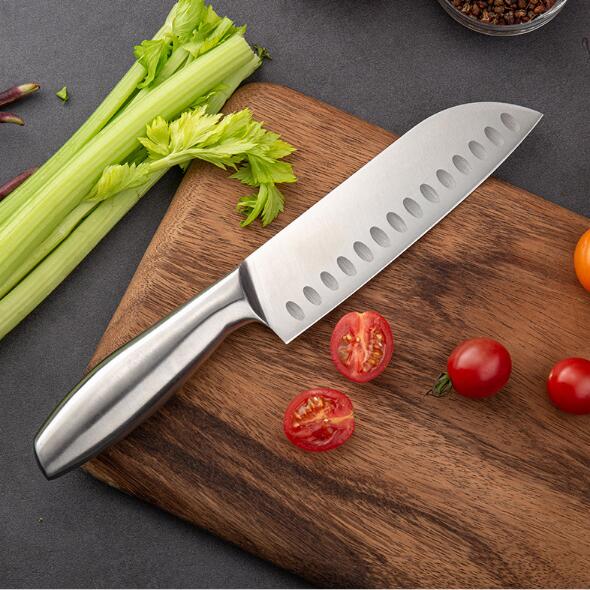 Hollow Handle Western Kitchen Knife 7 Inches Household Chef Knife Slicing Meat Cooking Japanese Knife Chef Knife