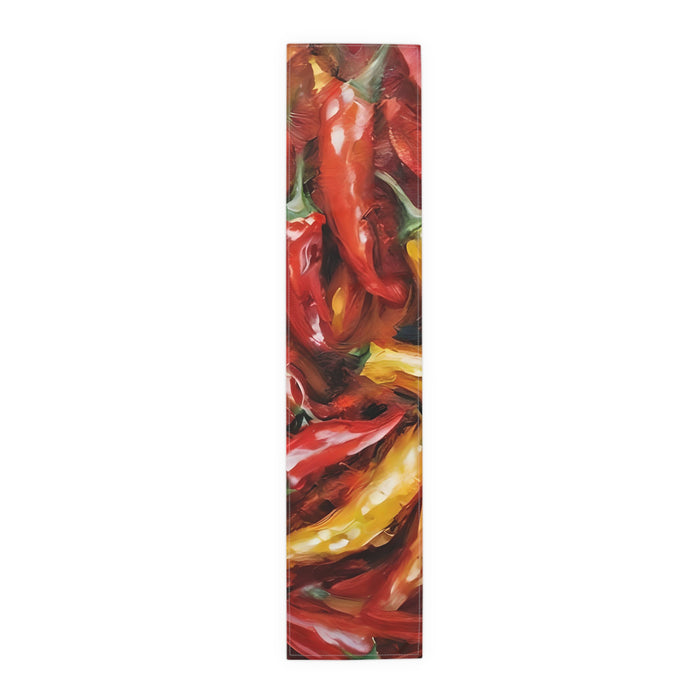 Cajun Peppers Table Runner (Cotton, Poly) Cajun Culinary Company