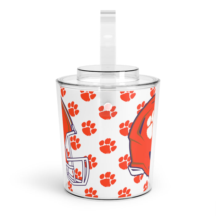 Clemson Tigers Ice Bucket with Tongs