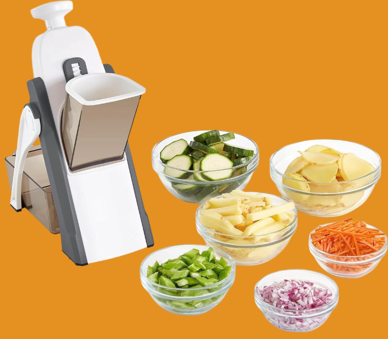 Safe Slice Mandoline for Vegetables, Meal Prep & More with 30+ Presets & Thickness Adjuster