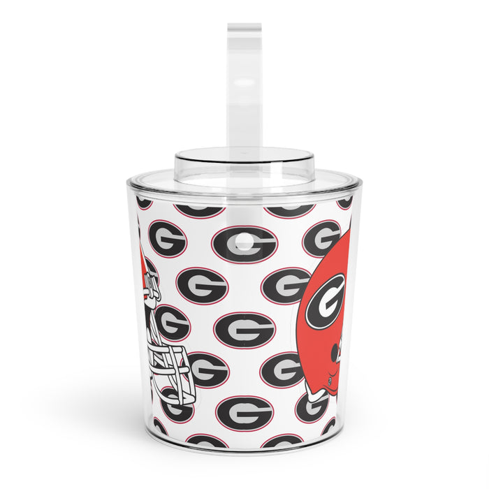 Georgia Bulldogs Ice Bucket with Tongs