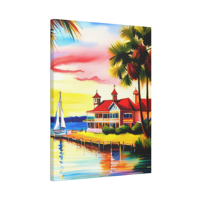 Fairhope Grand Hotel Canvas Stretched, 1.5''