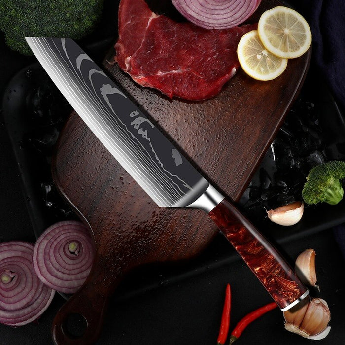 Kitchen Knives Professional Chef Knives Kitchen Knife Japanese 5CR15 440C High Carbon Stainless Steel Pattern Knife