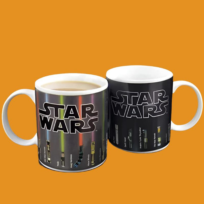 Star war color changing coffee mugs Lightsaber ceramic cups and mugs magic mark drinkware