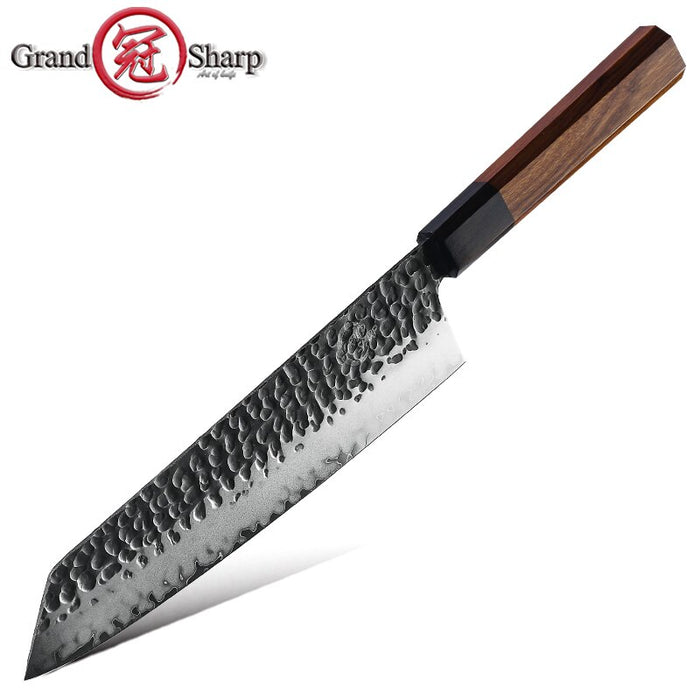 Professional Japanese Chef Knives Set 3 Layers AUS-10 Steel Meat Cleaver Salmon Fish Filleting Santoku Knife Gift GRANDSHARP