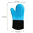 Non-Slip Silicone Oven Mitt Waterproof Heat Resistant Kitchen Gloves Long Cotton Bbq Oven Gloves