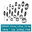 Magnetic suction double head measuring spoon 9-piece set of stainless steel baking household kitchen salt spoon