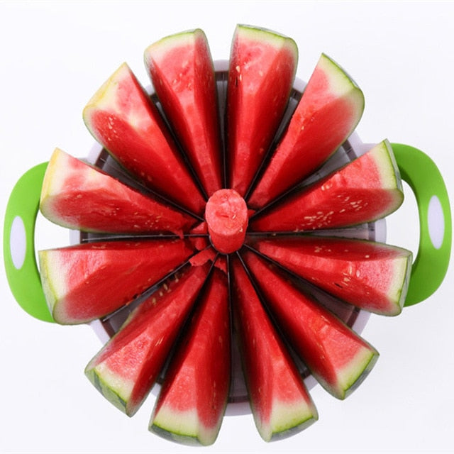 Kitchen Practical Tools Creative Watermelon Slicer Melon Cutter Knife 410 Stainless Steel Fruit Cutting Slicer