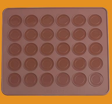 30cacities Bakeware Macaron Mold Silicone Mat Macaroon Dessert Baking Pastry Cookie Sheet DIY