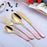 Multi-Colors Rainbow Cutlery Set Dinnerware Set Black Cutlery Kit Fork Knife Stainless Steel Silverware Home Tableware Set